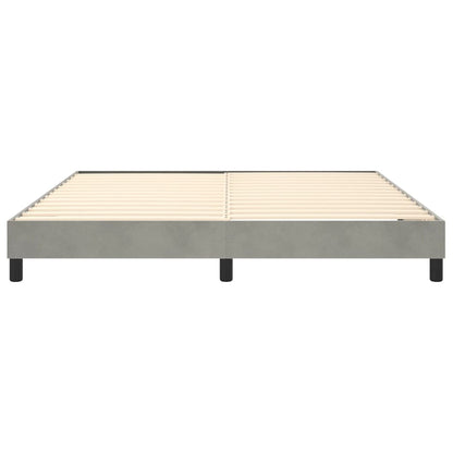 Struttura Letto a Rete a Molle Grigio Chiaro 180x200 cm Velluto | homemem39