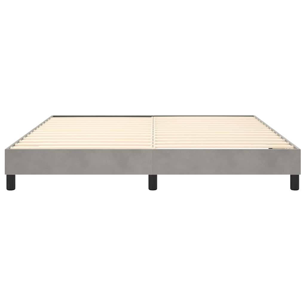 Struttura Letto a Rete a Molle Grigio Chiaro 180x200 cm Velluto