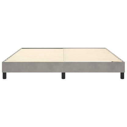 Struttura Letto a Rete a Molle Grigio Chiaro 180x200 cm Velluto