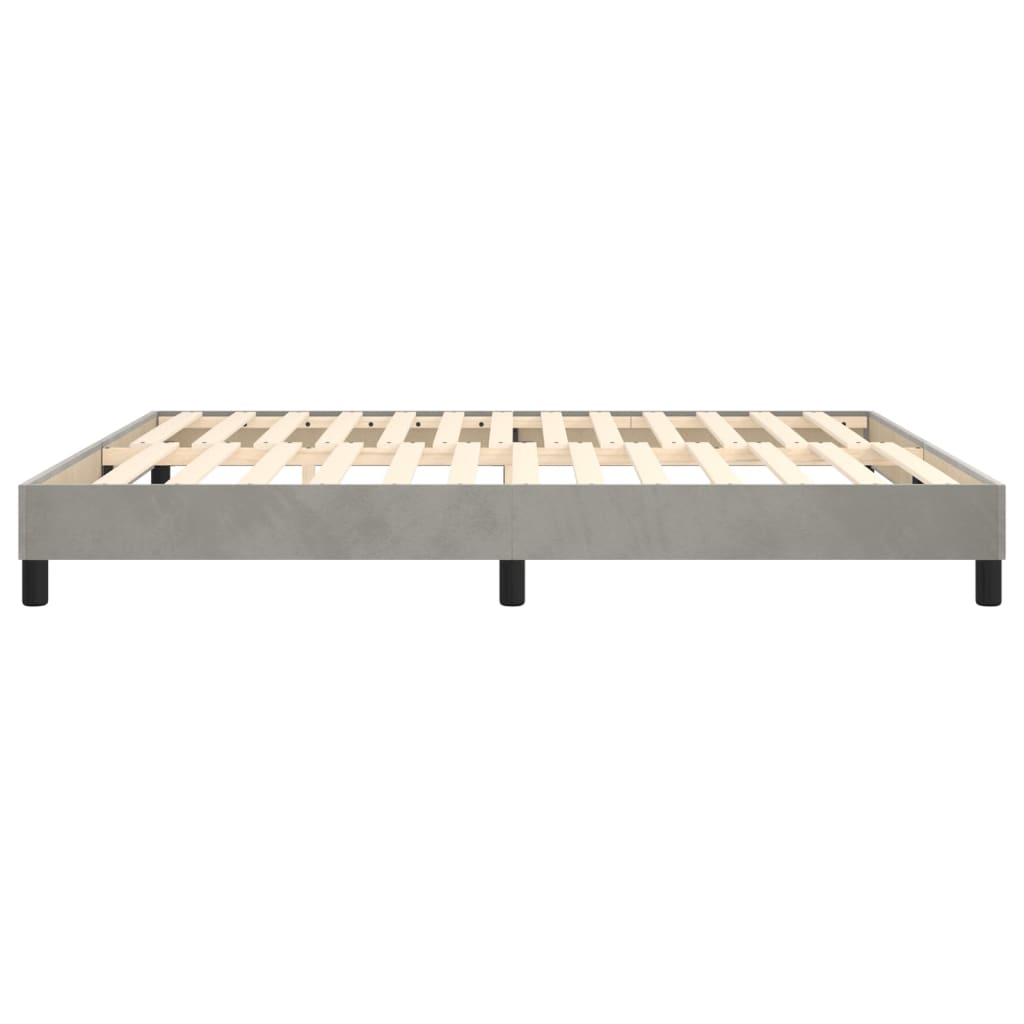 Struttura Letto a Rete a Molle Grigio Chiaro 180x200 cm Velluto | homemem39