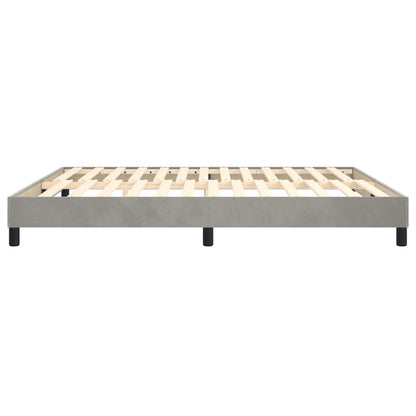 Struttura Letto a Rete a Molle Grigio Chiaro 180x200 cm Velluto | homemem39