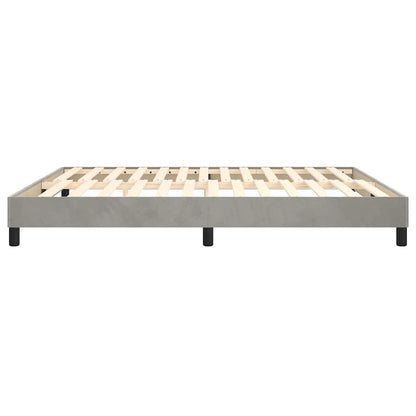 Struttura Letto a Rete a Molle Grigio Chiaro 180x200 cm Velluto