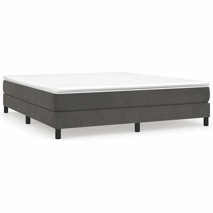 Struttura Letto a Rete a Molle Grigio Scuro 180x200 cm Velluto
