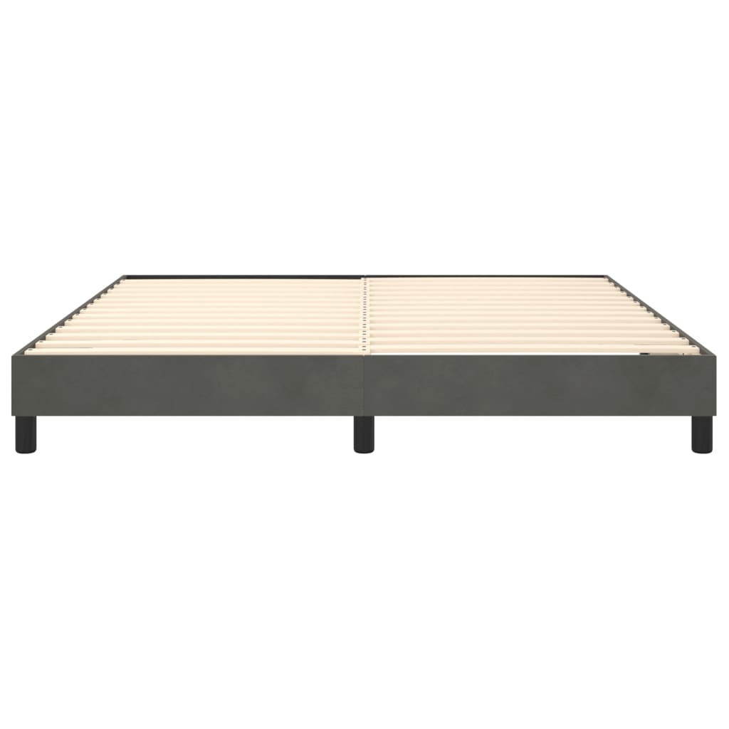 Struttura Letto a Rete a Molle Grigio Scuro 180x200 cm Velluto | homemem39