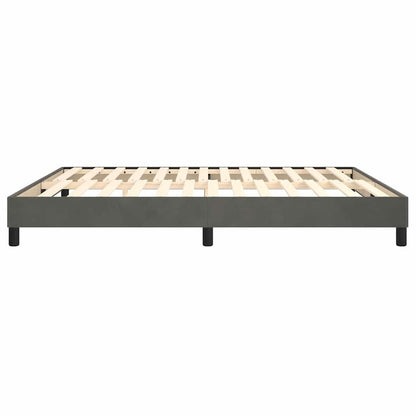 Struttura Letto a Rete a Molle Grigio Scuro 180x200 cm Velluto