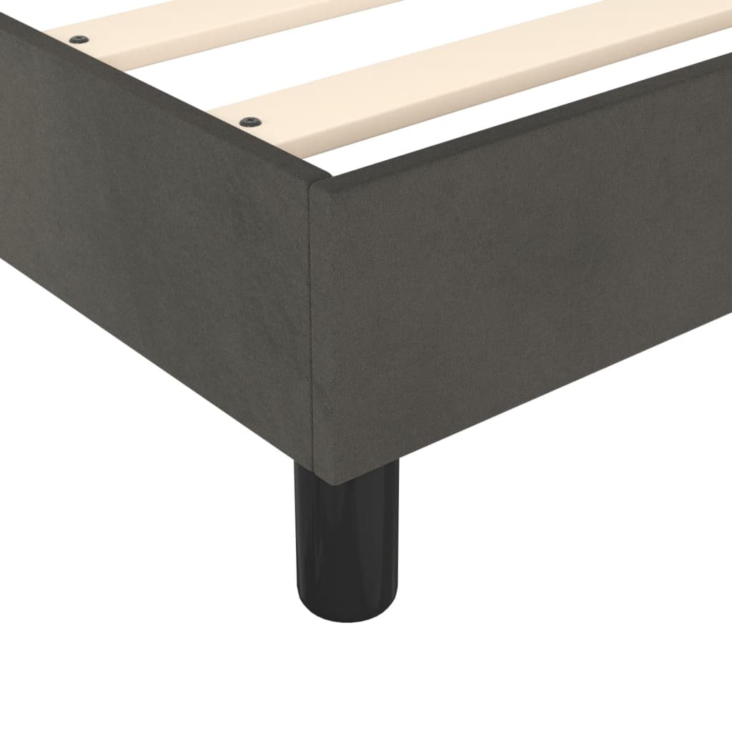 Struttura Letto a Rete a Molle Grigio Scuro 180x200 cm Velluto | homemem39