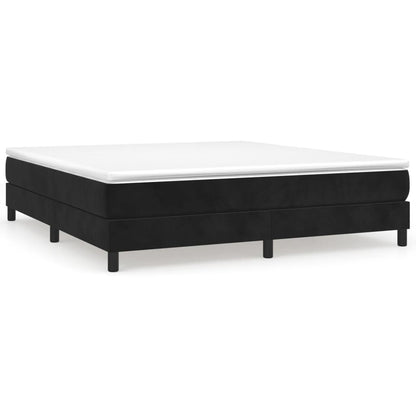 Struttura Letto a Rete a Molle Nero 180x200 cm in Velluto | homemem39