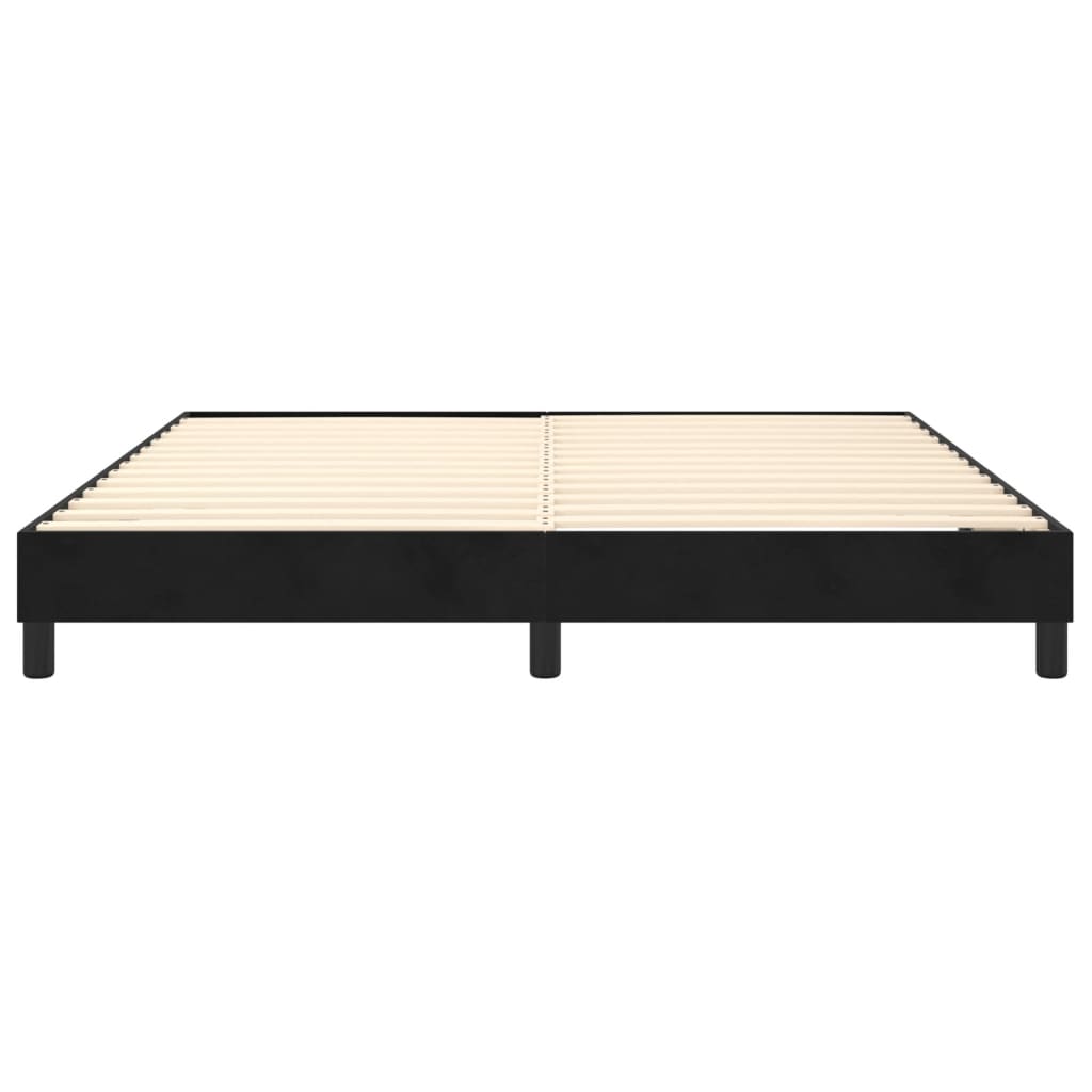 Struttura Letto a Rete a Molle Nero 180x200 cm in Velluto | homemem39