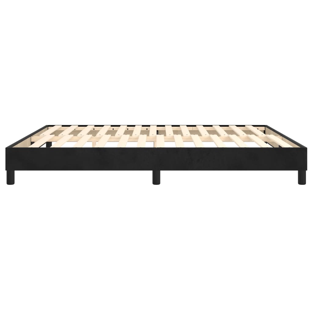Struttura Letto a Rete a Molle Nero 180x200 cm in Velluto | homemem39
