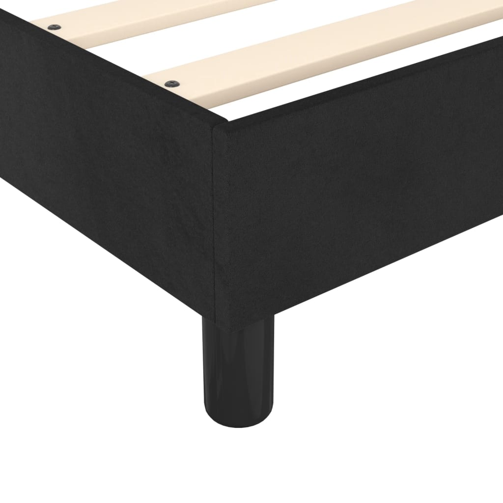 Struttura Letto a Rete a Molle Nero 180x200 cm in Velluto | homemem39