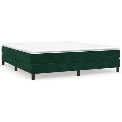 Struttura Letto a Rete a Molle Verde Scuro 180x200 cm in Velluto | homemem39