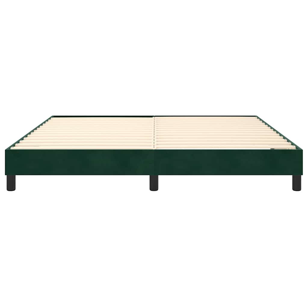 Struttura Letto a Rete a Molle Verde Scuro 180x200 cm in Velluto | homemem39