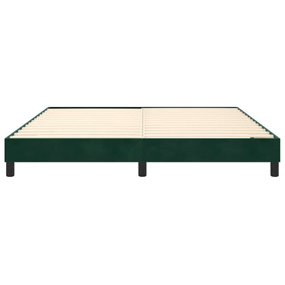 Struttura Letto a Rete a Molle Verde Scuro 180x200 cm in Velluto | homemem39