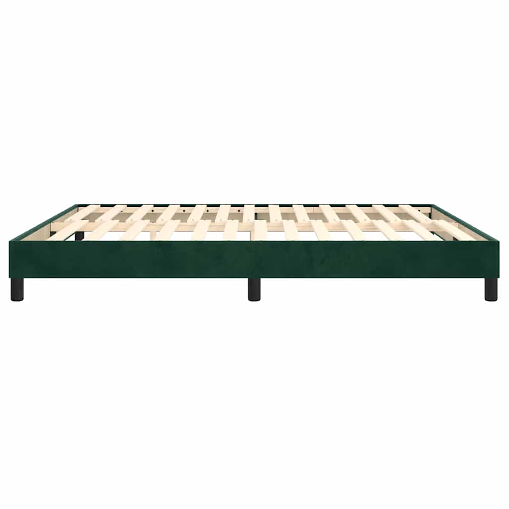 Struttura Letto a Rete a Molle Verde Scuro 180x200 cm in Velluto | homemem39