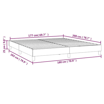 Struttura Letto a Rete a Molle Verde Scuro 180x200 cm in Velluto | homemem39
