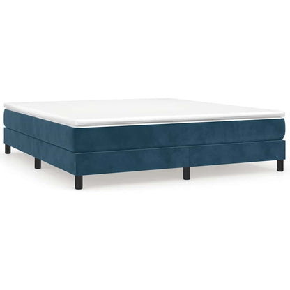Struttura Letto a Rete a Molle Blu Scuro 180x200 cm in Velluto | homemem39