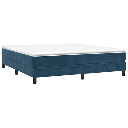Struttura Letto a Rete a Molle Blu Scuro 180x200 cm in Velluto | homemem39