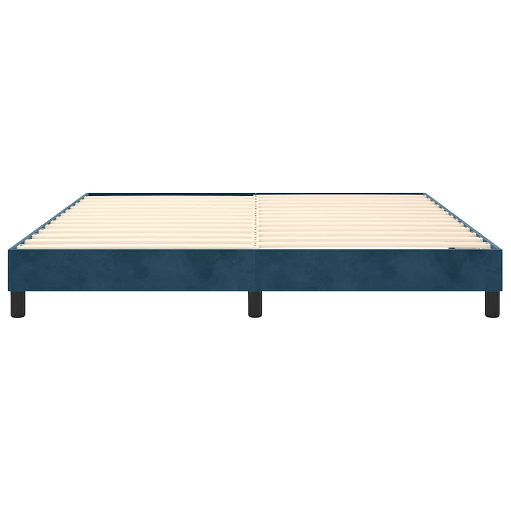 Struttura Letto a Rete a Molle Blu Scuro 180x200 cm in Velluto | homemem39
