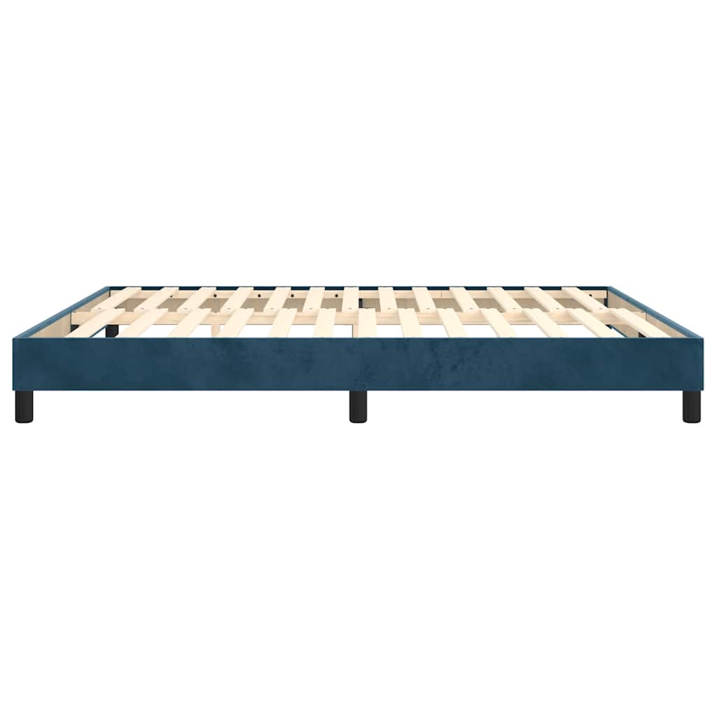 Struttura Letto a Rete a Molle Blu Scuro 180x200 cm in Velluto | homemem39