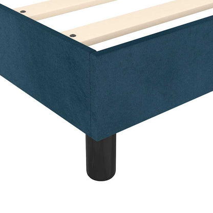 Struttura Letto a Rete a Molle Blu Scuro 180x200 cm in Velluto