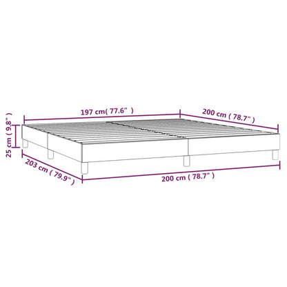 Struttura Letto a Rete a Molle Grigio Chiaro 200x200 cm Velluto | homemem39