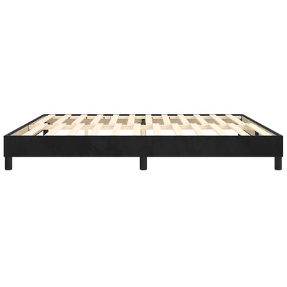Struttura Letto a Rete a Molle Nero 200x200 cm in Velluto | homemem39