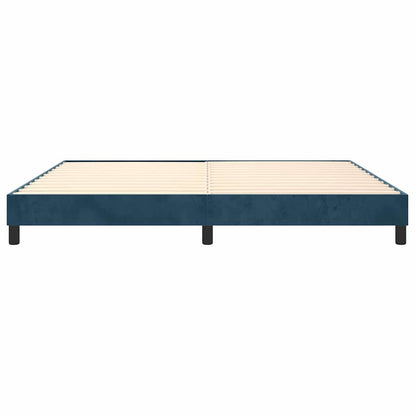 Struttura Letto a Rete a Molle Blu Scuro 200x200 cm in Velluto | homemem39