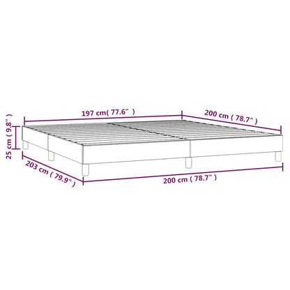 Struttura Letto a Rete a Molle Blu Scuro 200x200 cm in Velluto | homemem39