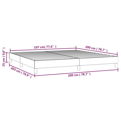Struttura Letto a Rete a Molle Rosa 200x200 cm in Velluto | homemem39