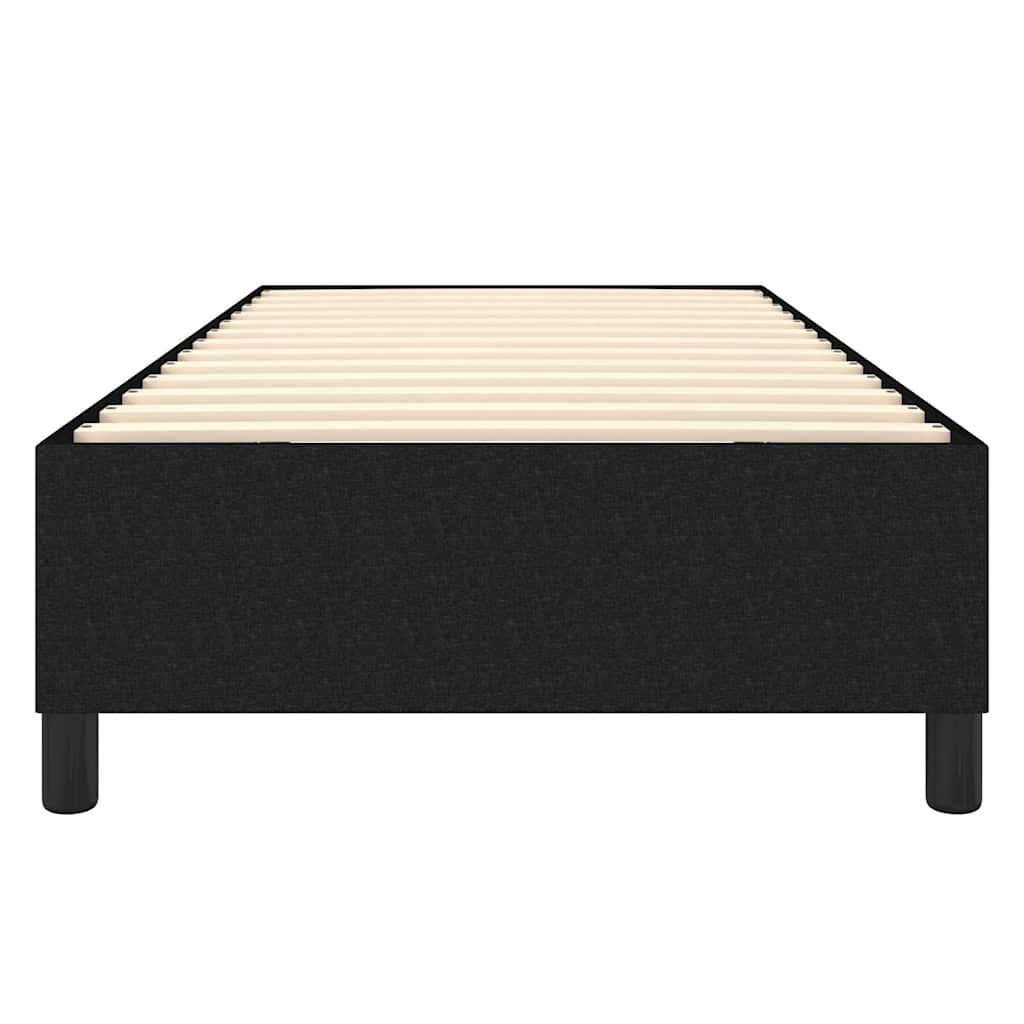 Struttura Letto a Rete a Molle Nero 80x200 cm Tessuto