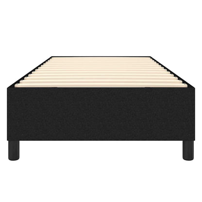 Struttura Letto a Rete a Molle Nero 80x200 cm Tessuto