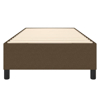 Struttura Letto a Rete a Molle Marrone Scuro 80x200 cm Tessuto | homemem39