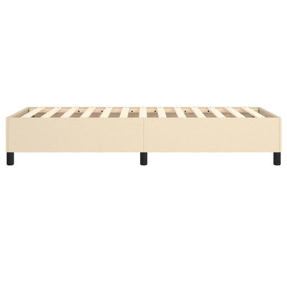 Struttura Letto a Rete a Molle Crema 80x200 cm in Tessuto | homemem39