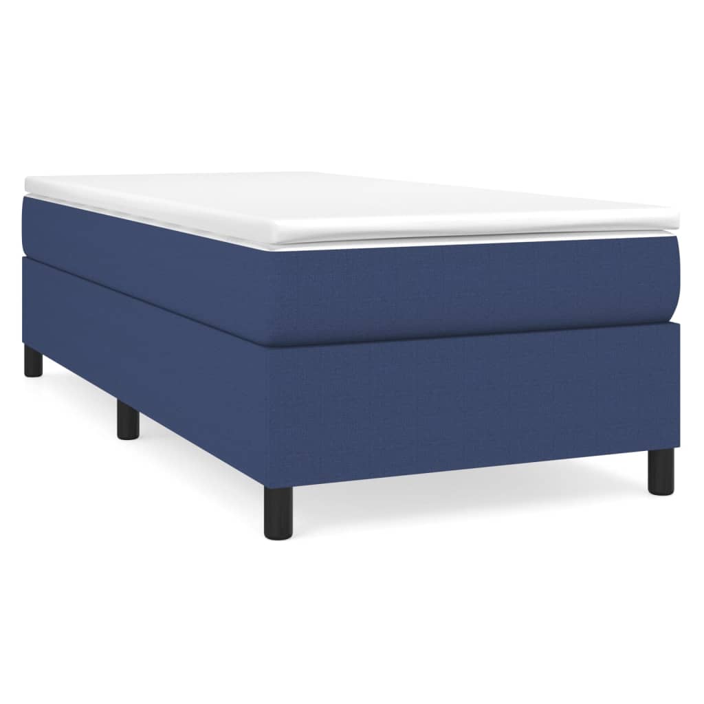 Struttura Letto a Rete a Molle Blu 80x200 cm in Tessuto | homemem39