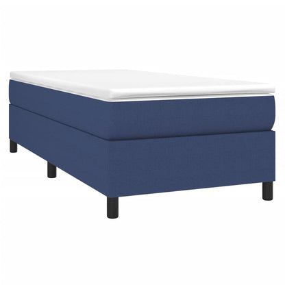 Struttura Letto a Rete a Molle Blu 80x200 cm in Tessuto | homemem39