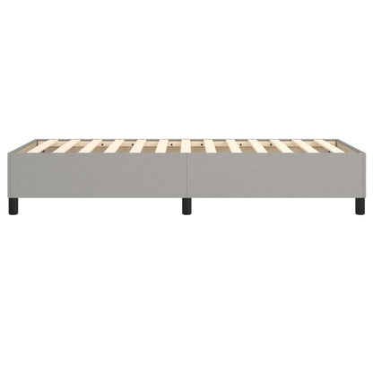Struttura Letto a Rete a Molle Grigio Chiaro 90x190 cm Tessuto | homemem39