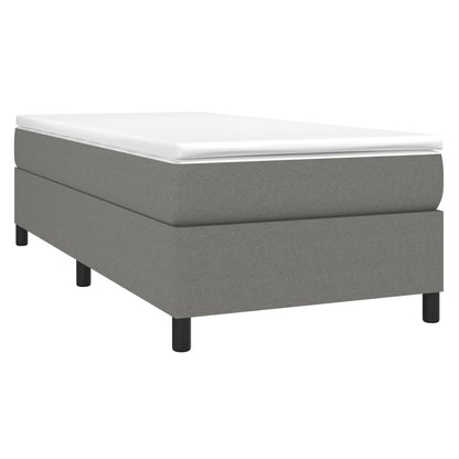 Struttura Letto a Rete a Molle Grigio Scuro 90x190 cm Tessuto | homemem39