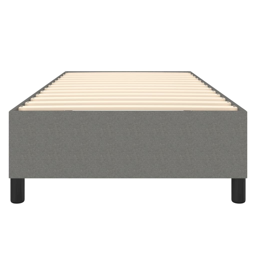 Struttura Letto a Rete a Molle Grigio Scuro 90x190 cm Tessuto | homemem39