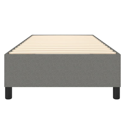 Struttura Letto a Rete a Molle Grigio Scuro 90x190 cm Tessuto | homemem39