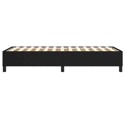 Struttura Letto a Rete a Molle Nero 90x190 cm in Tessuto