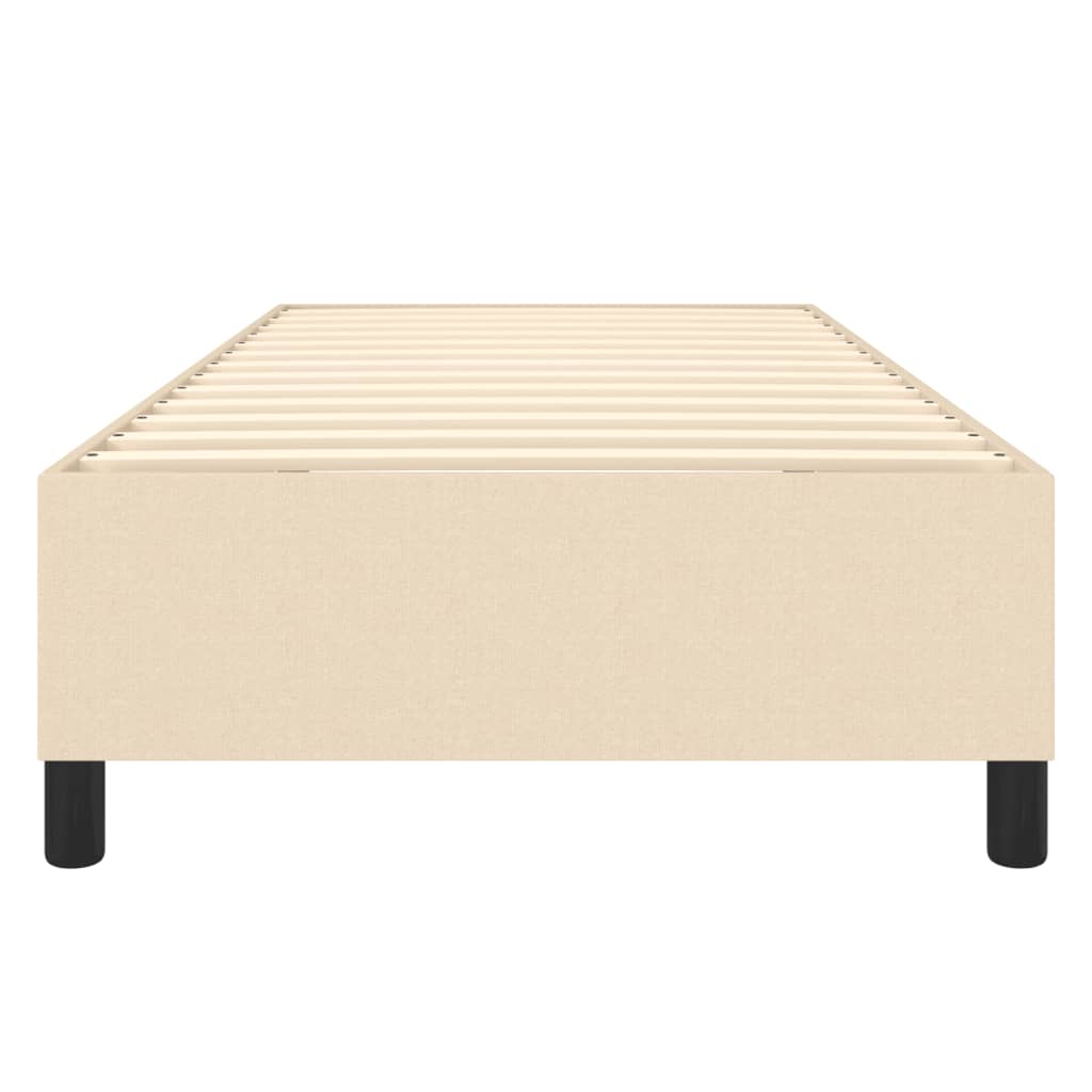 Struttura Letto a Rete a Molle Crema 90x190 cm in Tessuto | homemem39