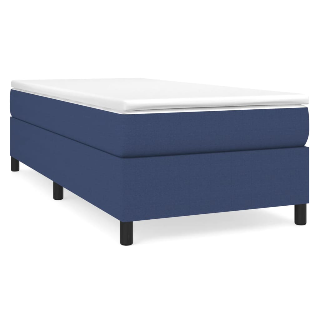 Struttura Letto a Rete a Molle Blu 90x190 cm in Tessuto | homemem39