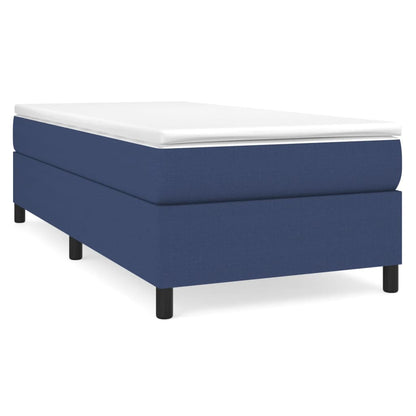 Struttura Letto a Rete a Molle Blu 90x190 cm in Tessuto | homemem39