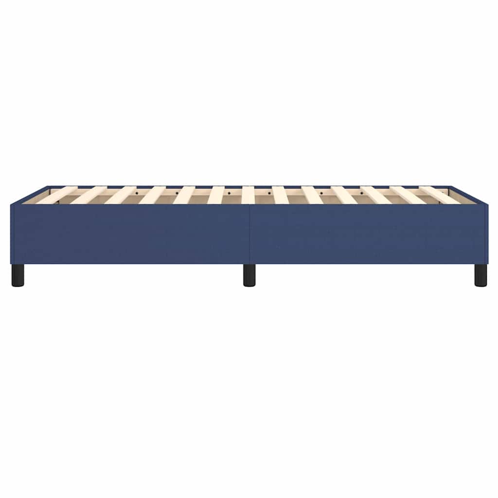Struttura Letto a Rete a Molle Blu 90x190 cm in Tessuto