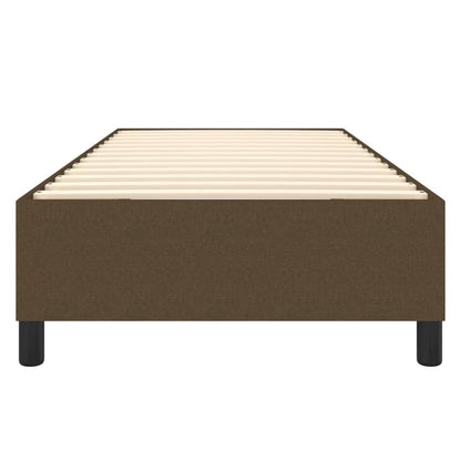 Struttura Letto a Rete a Molle Marrone Scuro 90x200 cm Tessuto | homemem39