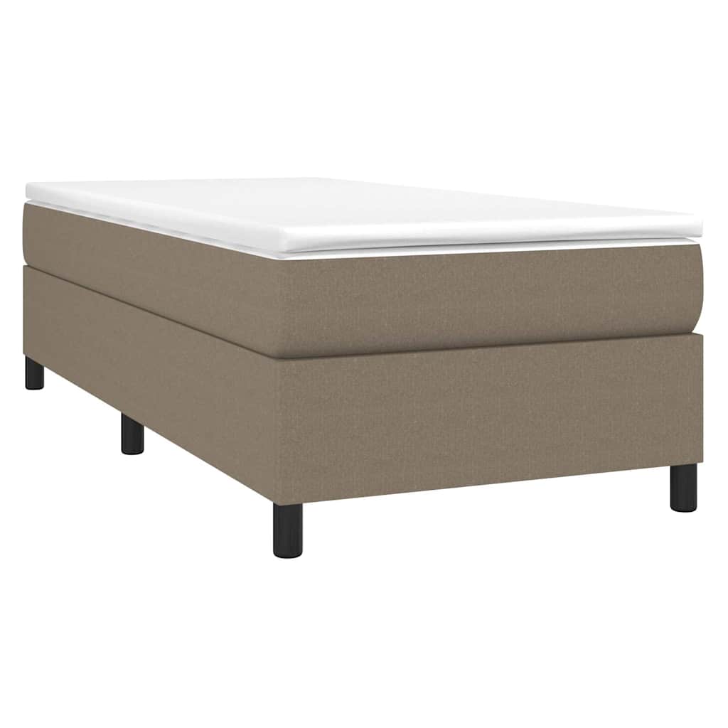 Struttura Letto a Rete a Molle Tortora 90x200 cm Tessuto