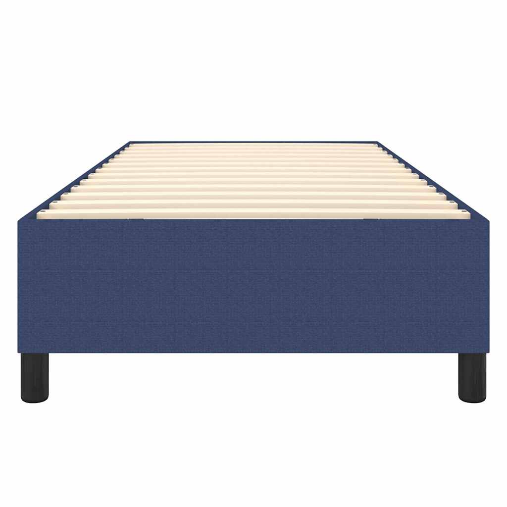 Struttura Letto a Rete a Molle Blu 90x200 cm in Tessuto