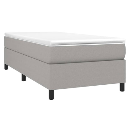 Struttura Letto a Rete a Molle Grigio Chiaro 100x200 cm Tessuto | homemem39