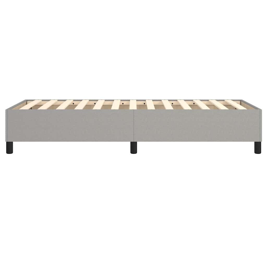 Struttura Letto a Rete a Molle Grigio Chiaro 100x200 cm Tessuto