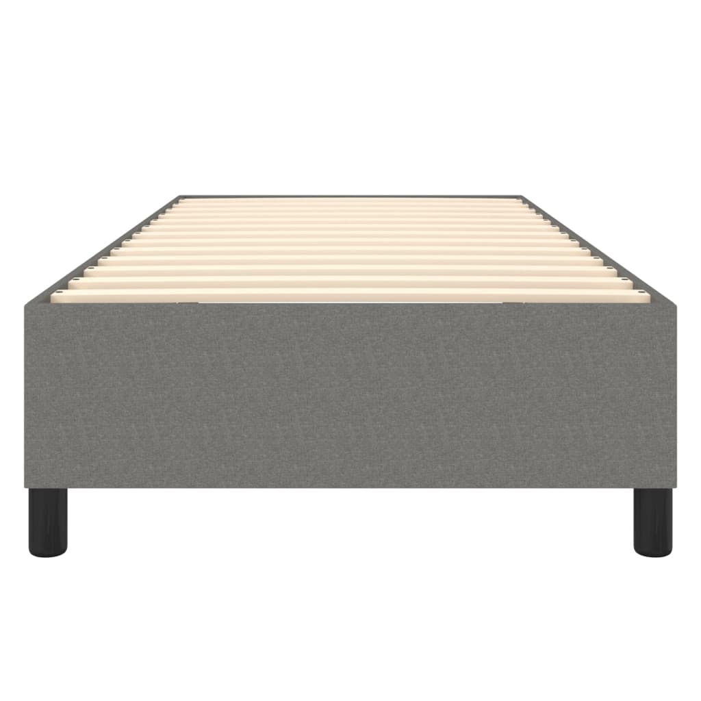 Struttura Letto a Rete a Molle Grigio Scuro 100x200 cm Tessuto | homemem39